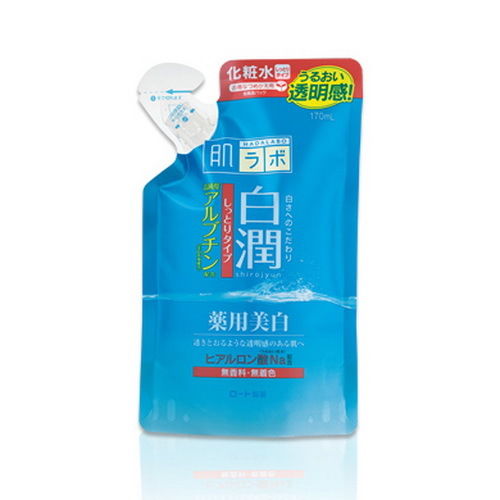 Toner Hada Labo Làm Trắng Túi Vạch đỏ - Da Khô Arbutin Whitening Lotion Refill 170ml