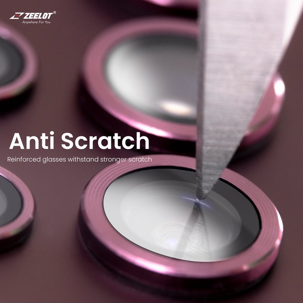Ốp kính viền bảo vệ Camera ZEELOT Lens Protector dành cho Samsung S22 Ultra - Hàng chính hãng