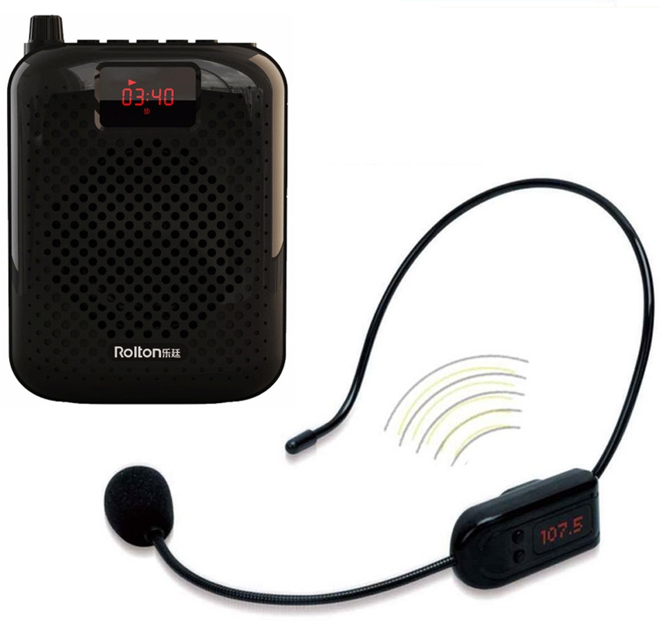 Máy trợ giảng không dây CV Rolton K500 Có Bluetooth, thời gian sử dụng lên đến 12 giờ, chơi nhạc qua Thẻ nhớ TF , ghi âm bằng 1 nút bấm - Hàng chính hãng