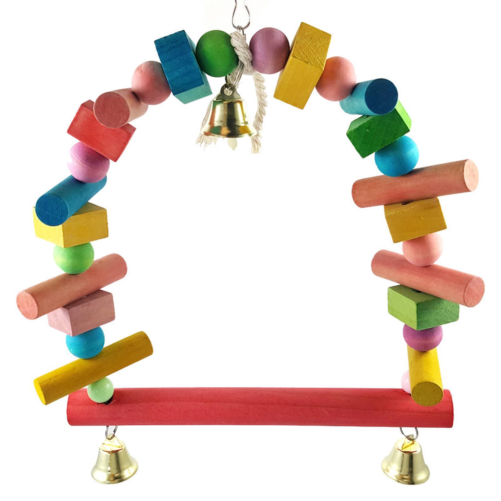 Pet Bird Swing Parrot Parakeet Budgie Cockatiel Cage Hammock Hanging Toy