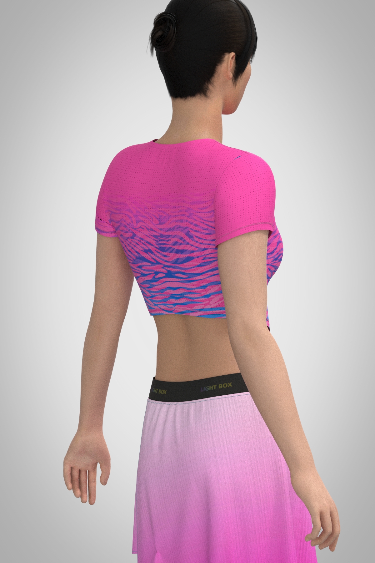 ÁO THUN CROPTOP NỮ HỒNG ACWN001 HỒNG