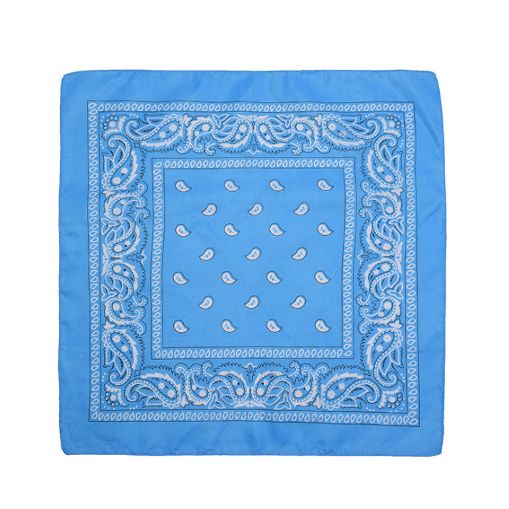 Bộ sưu tập khăn vuông cotton bandana turban XO Vintage BDN01 54x54cm - BDN01.22 Xanh dương
