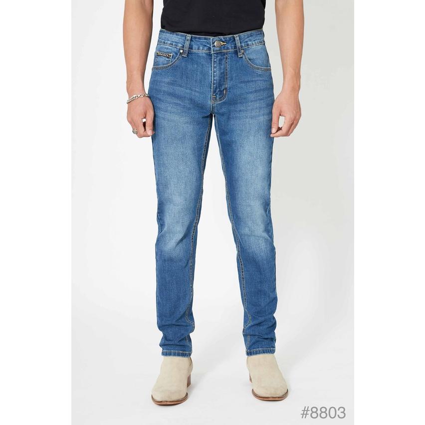 Quần jean nam xanh sáng ôm dáng 8803