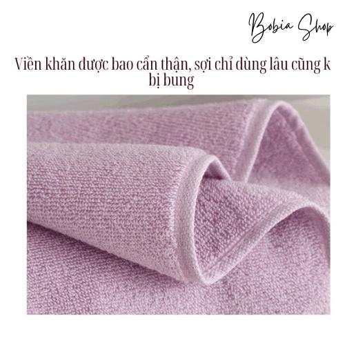 Khăn mặt cotton cho bé hình gấu nhỏ cute siêu dày dặn, siêu thấm hút, siêu mềm mại 50x25cm