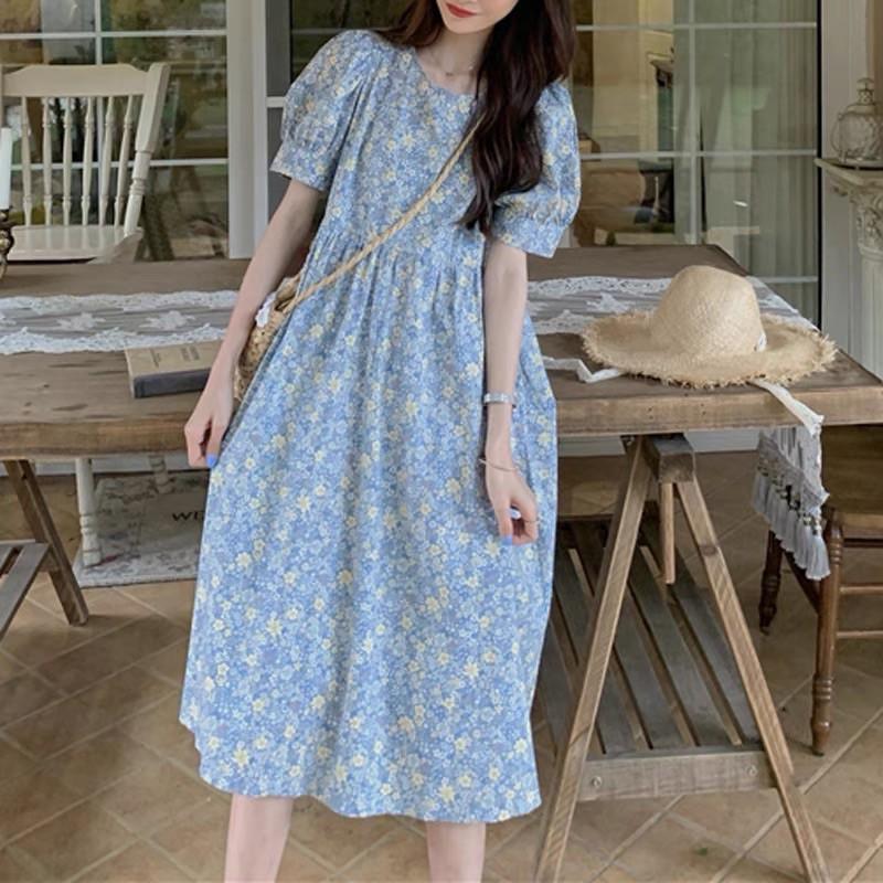 Váy Babydoll Hoa Nhí Vintage Siêu Dễ Thương