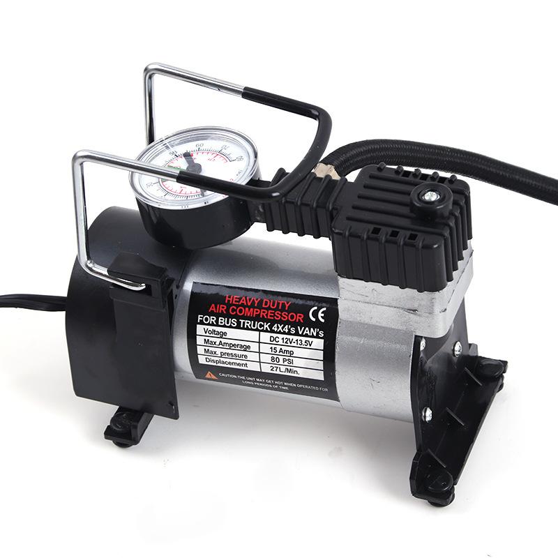 Thuận lợi nhất máy bơm không khí ô tô di động điện cao áp xi lanh đơn 12 V bơm lốp ô tô khẩn cấp