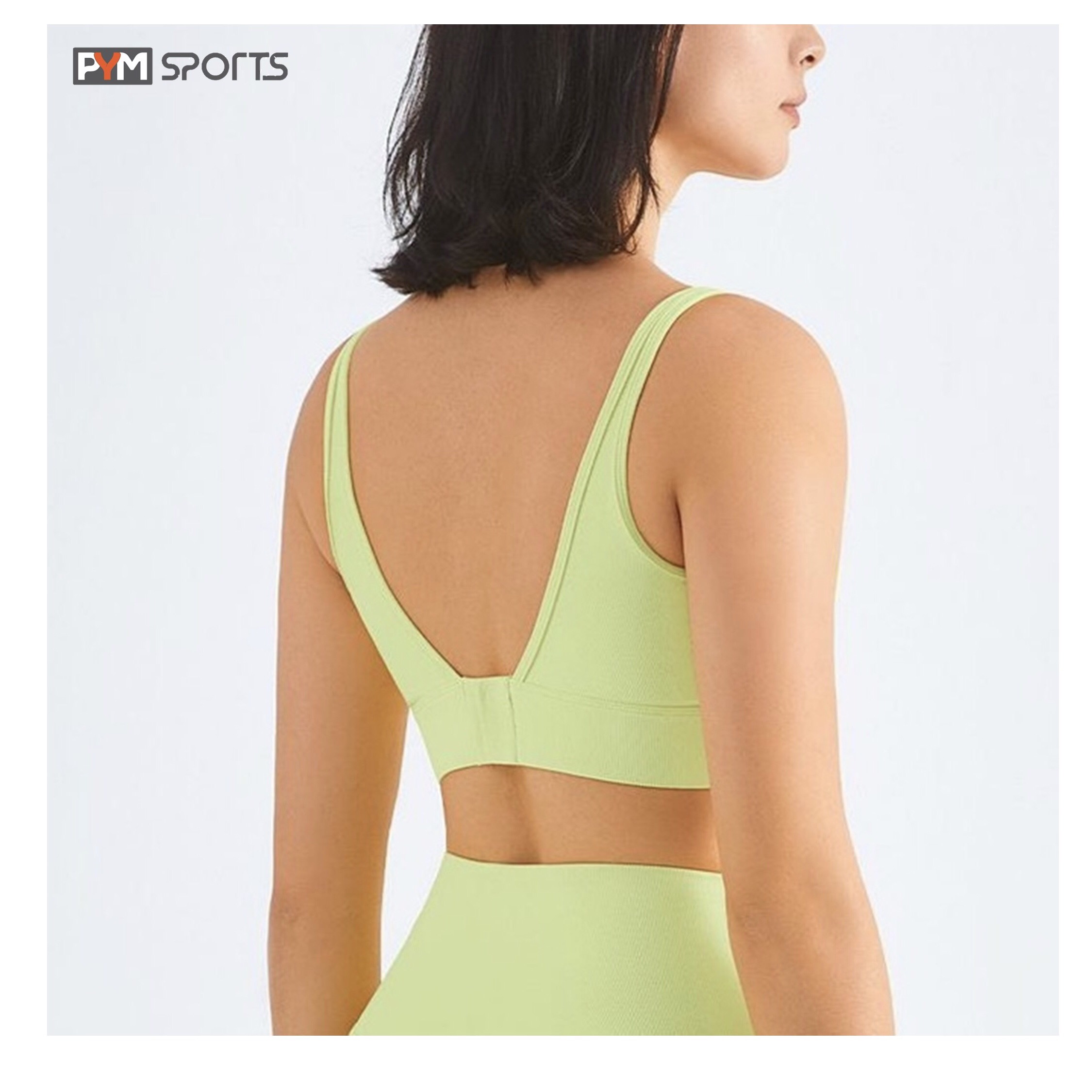 Bra cài sau PYMSPORTS - PYMBR052, Bra yoga, gym kèm mút thấm hút mồ hôi