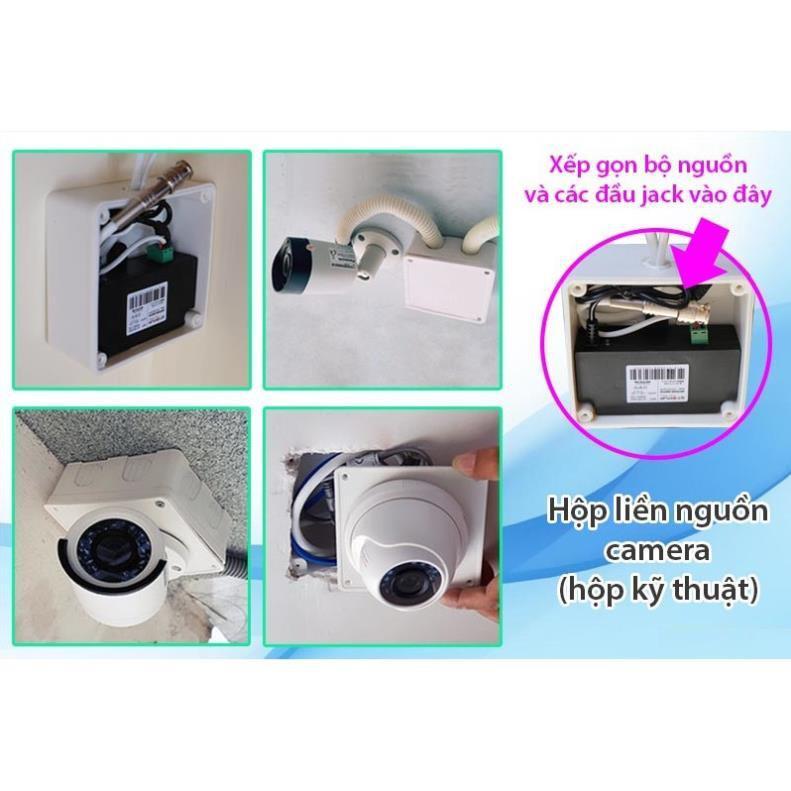 Hộp Kỹ Thuật Camera dùng Lắp Đặt Chuyên Dụng Cho Camera Ngoài Trời, Hộp Kỹ Thuật Bảo Vệ Nguồn Cho Camera