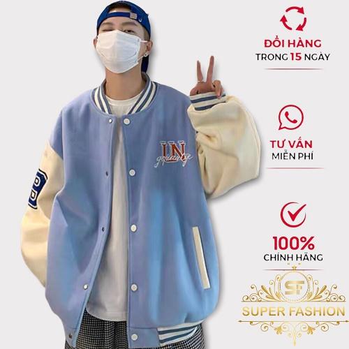 Áo Khoác Bomber Nam Super Fashion Chất Nỉ Mềm Thêu Chữ UN Phong Cách Hot Trend