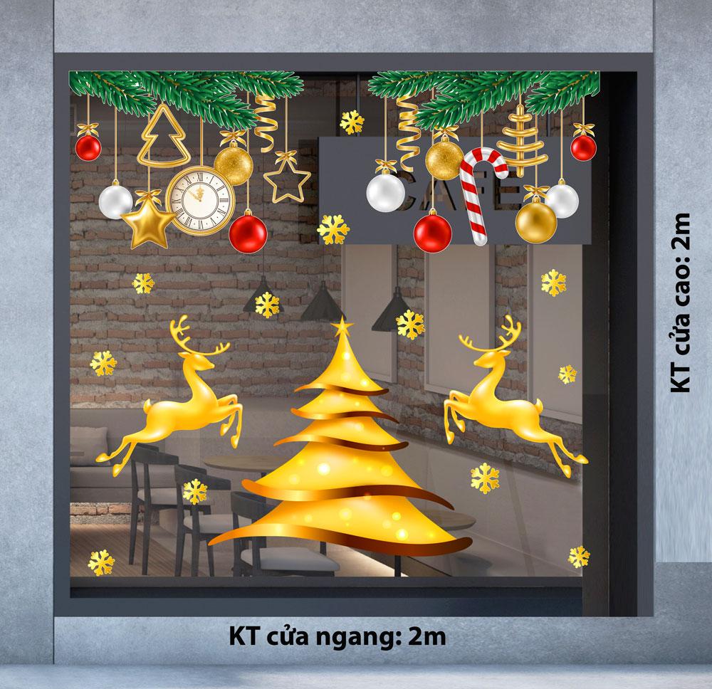 Decal trang trí NOEL 2024 combo số 35