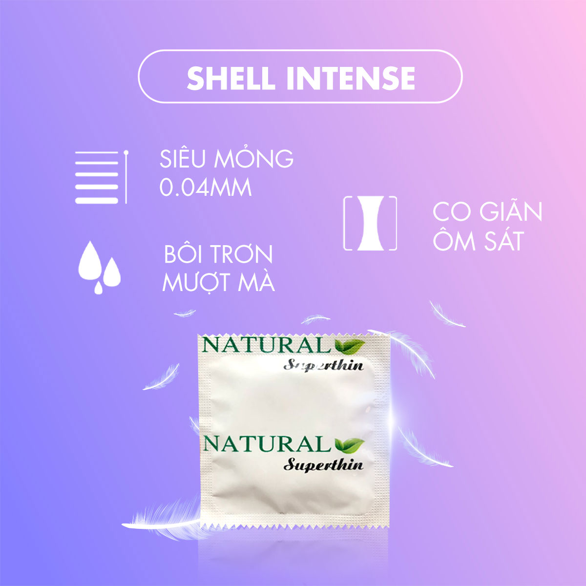 Bao cao su Shell Triple Mix - Siêu mỏng, mát lạnh, gân gai kèm 1 chiếc BCS Gun Super Thin
