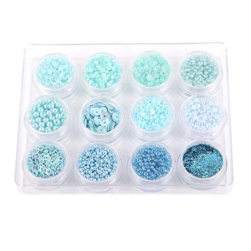 Set Kim Tuyến Hình 12 Hũ Trang Trí Resin - Trường Thịnh Sài Gòn