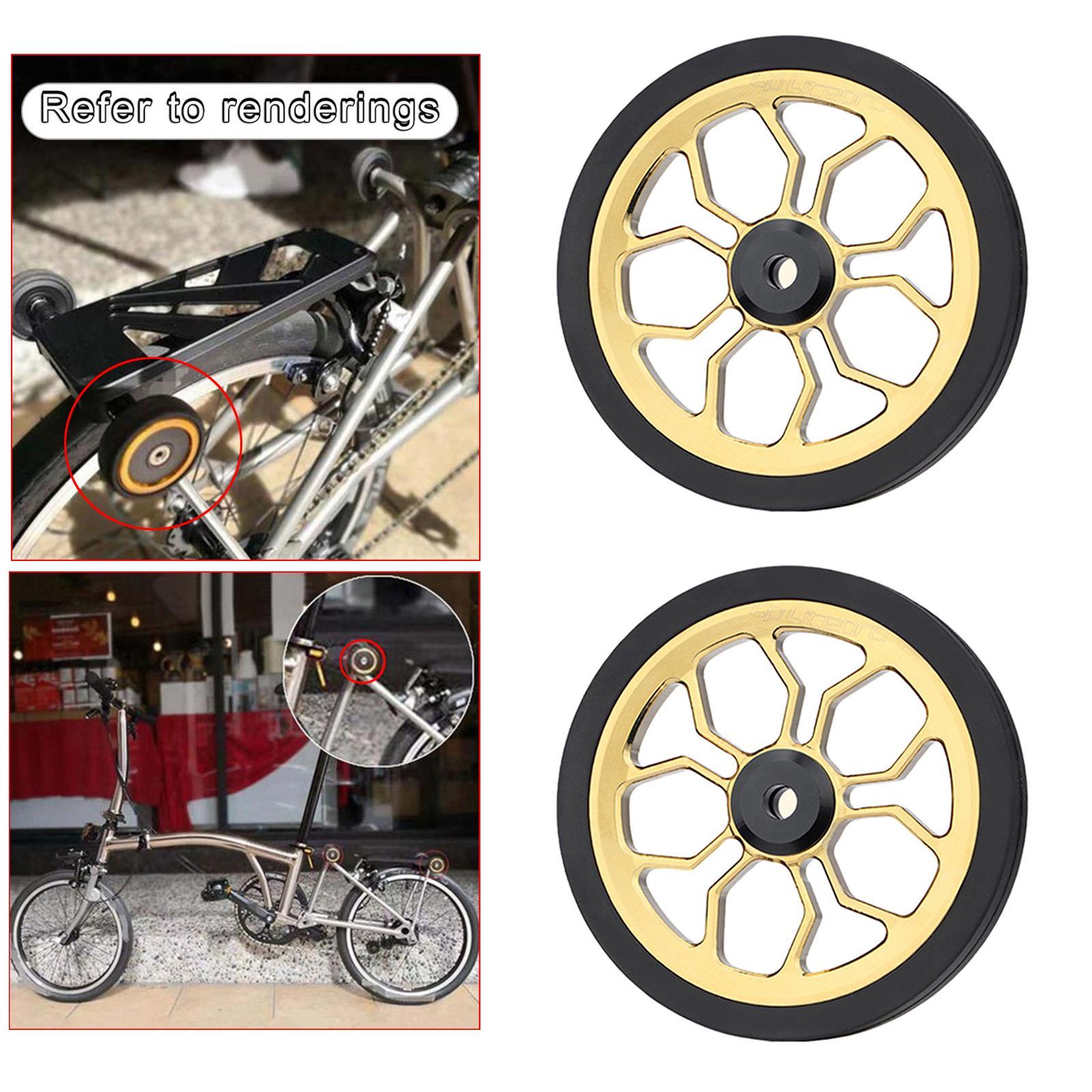 Set of 4 Aluminum Alloy Folding bike Wheel Refit Parts for  82mm
