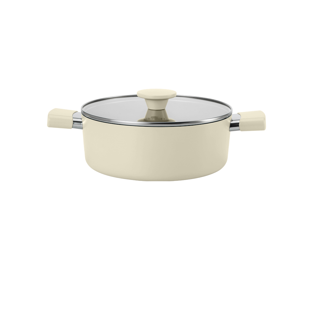 Bộ nồi phủ sứ an toàn Elmich EL-5226BE03 Size 18, 20, 24cm - Hàng chính hãng