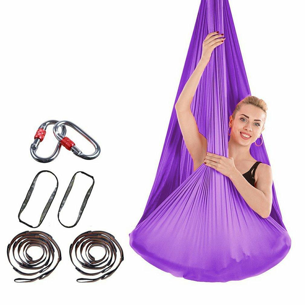 Cảm Giác Đầm Dành Cho Trẻ Em Và Thanh Thiếu Niên Trên Không Co Giãn Yoga Võng Trong Nhà Xoay Cho Bé Tập Thể Dục Đào Tạo Phụ Kiện Tập Yoga Dây