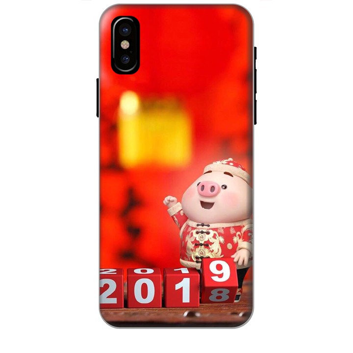Ốp lưng dành cho điện thoại IPHONE XS MAX Heo Chúc Mừng Năm Mới