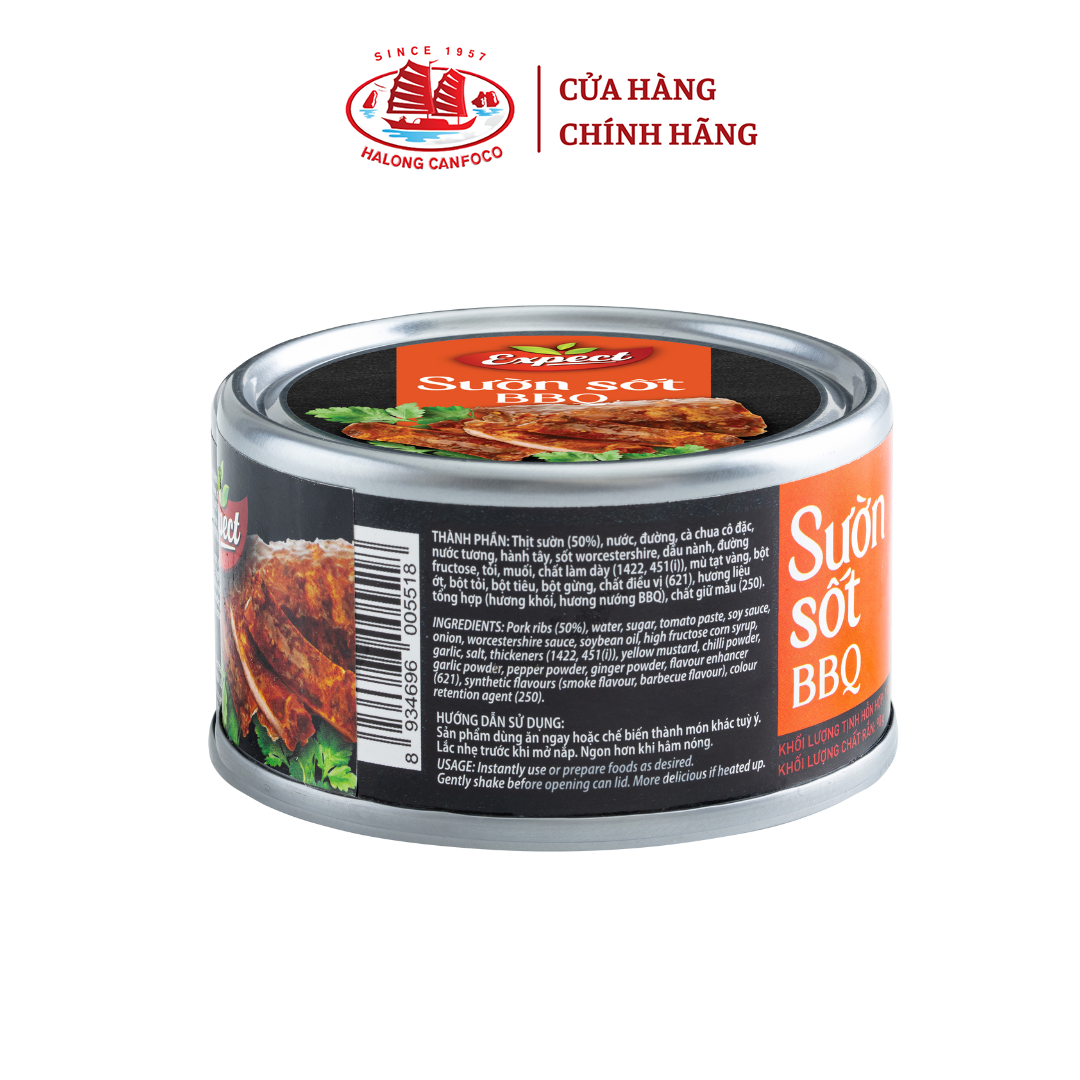 Sườn Sốt BBQ EXPECT 170g - Đồ Hộp Hạ Long