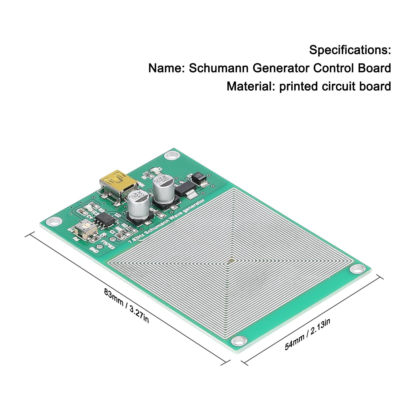 FM783 Schumann Generator Control Board Sound Improving Low Frequency Pulse Intelligentize Squarewave Generators Circuit Board Precise Frequency with USB Cable
