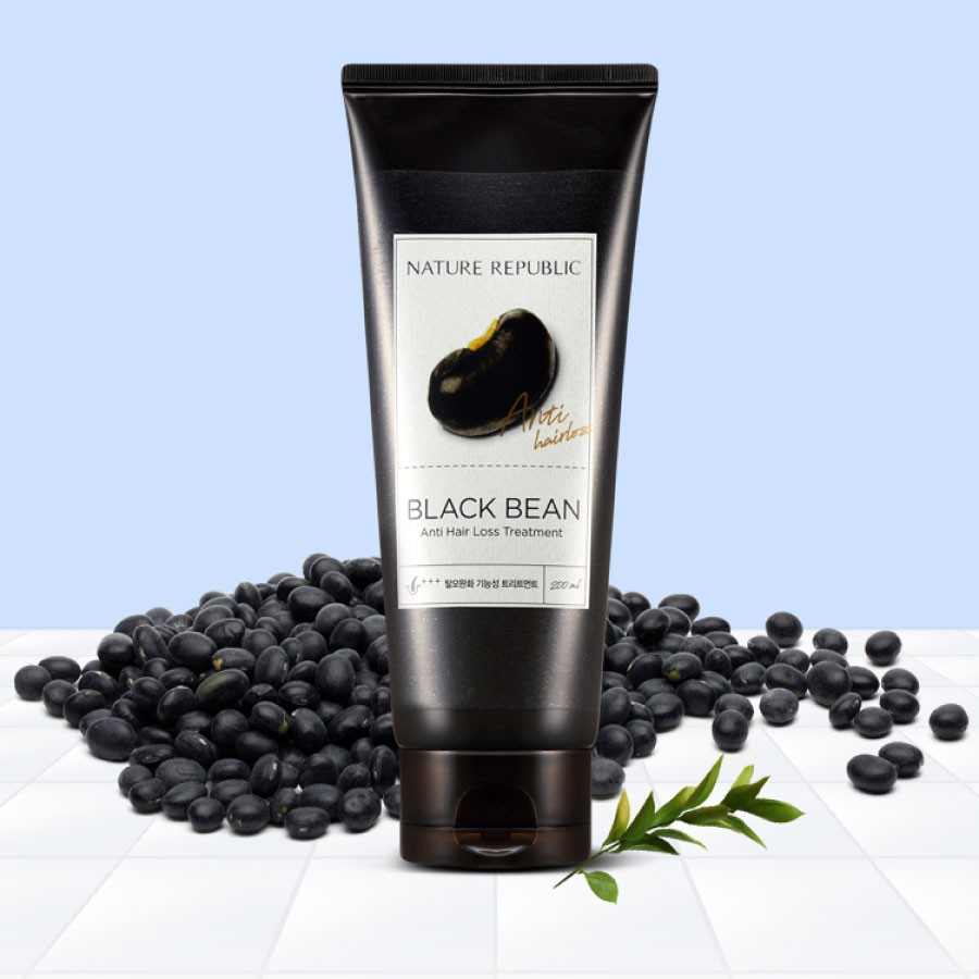 Kem xả ngăn rụng tóc NATURE REPUBLIC Black Bean Anti Hair Loss Treatment 200ml