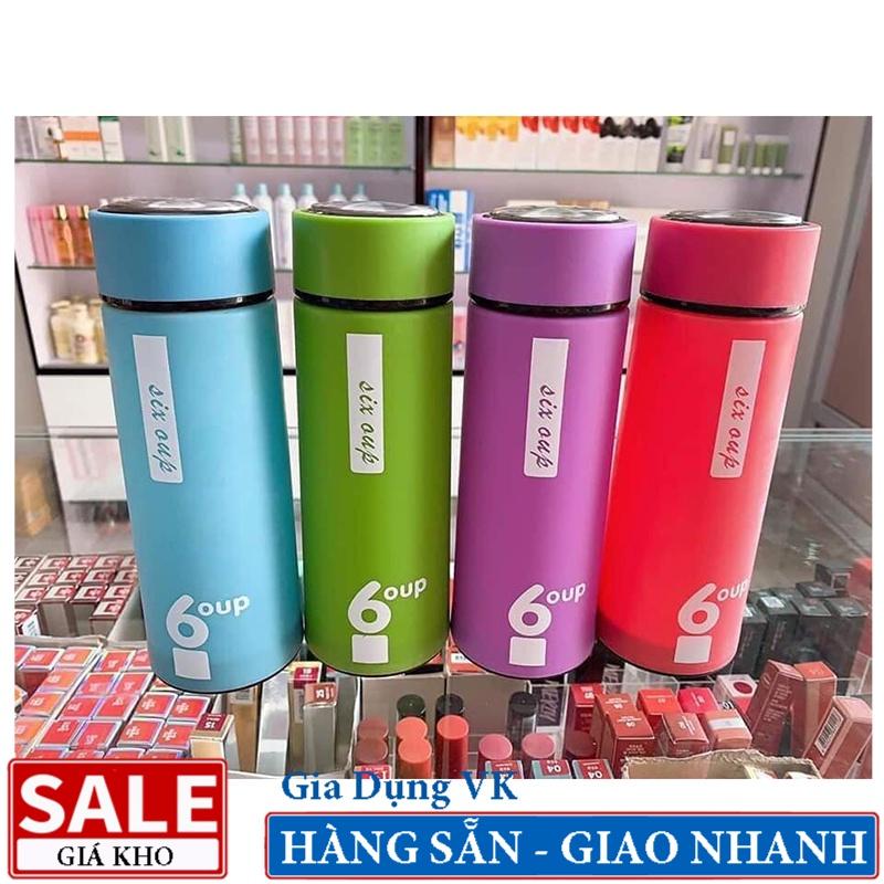 Bình Nước Giữ Nhiệt 6OUP Ruột Thủy Tinh Thể Tích 400 - 450ml