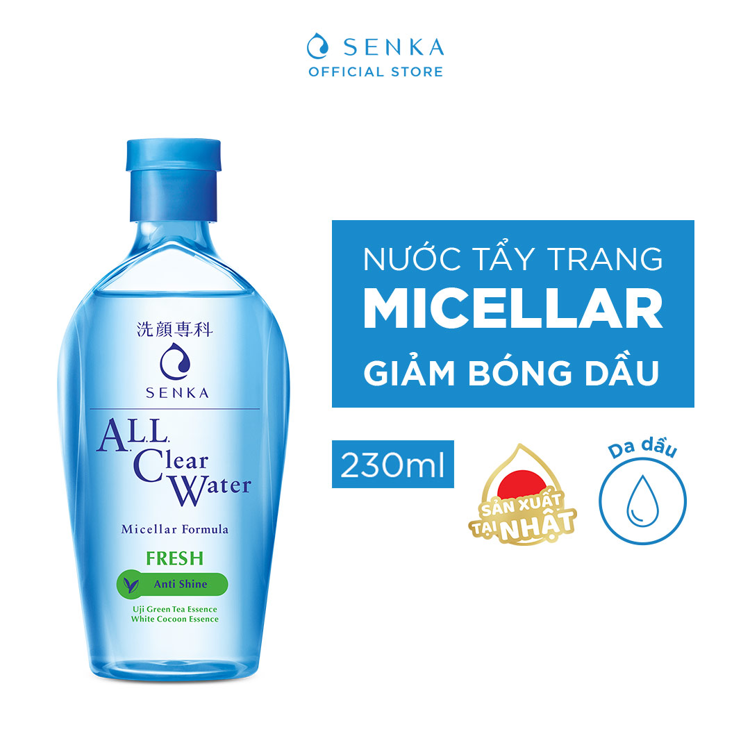 Nước tẩy trang sạch thoáng Senka A.L.L.Clear Water Fresh 230ml