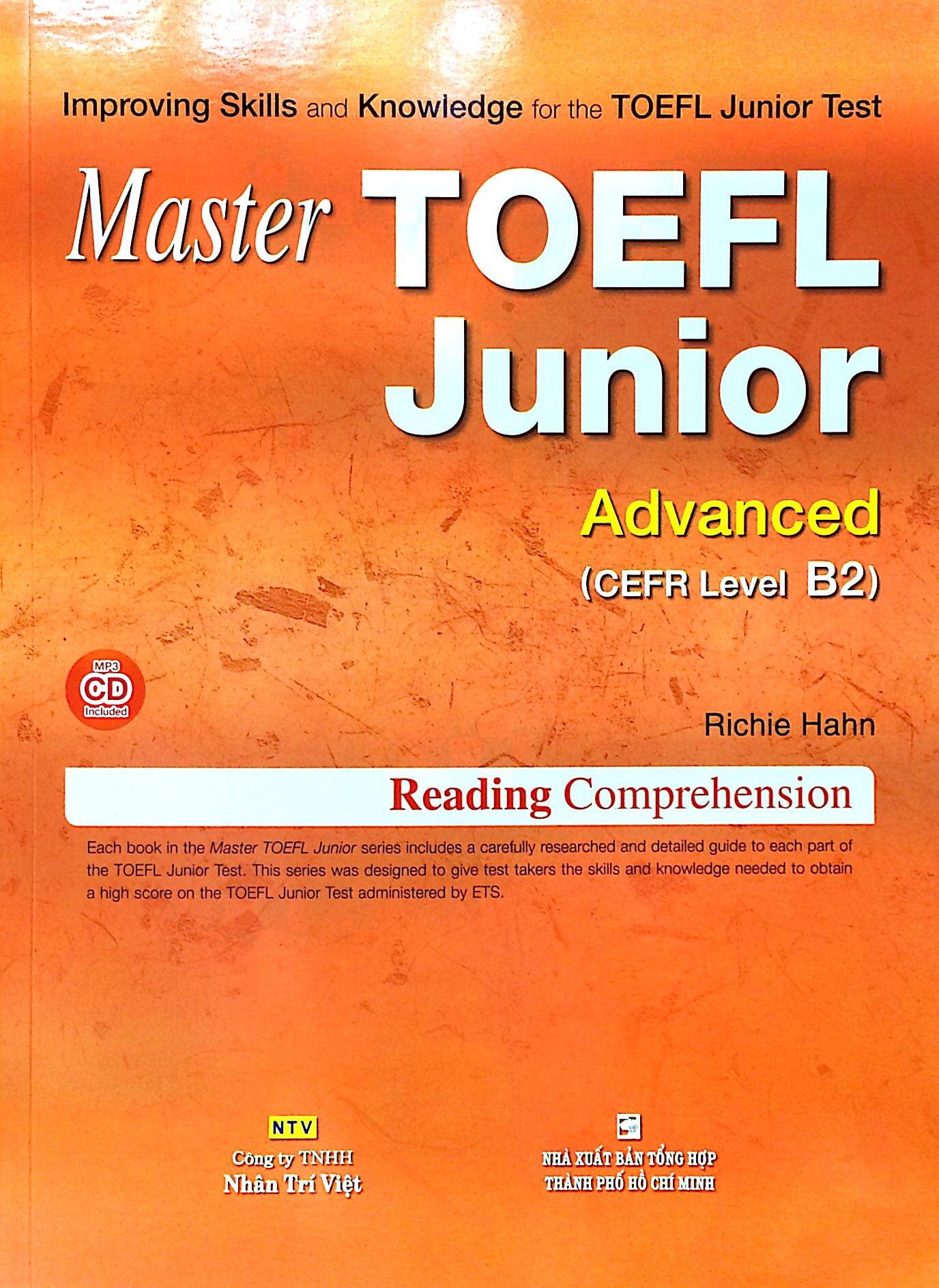 Master TOEFL Junior - Advanced Level B2 (Kèm CD)