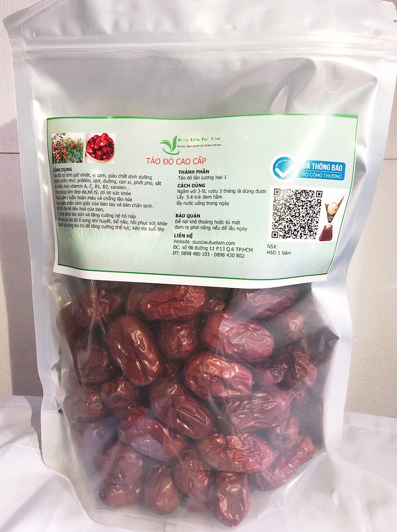 1kg táo đỏ khô cao cấp