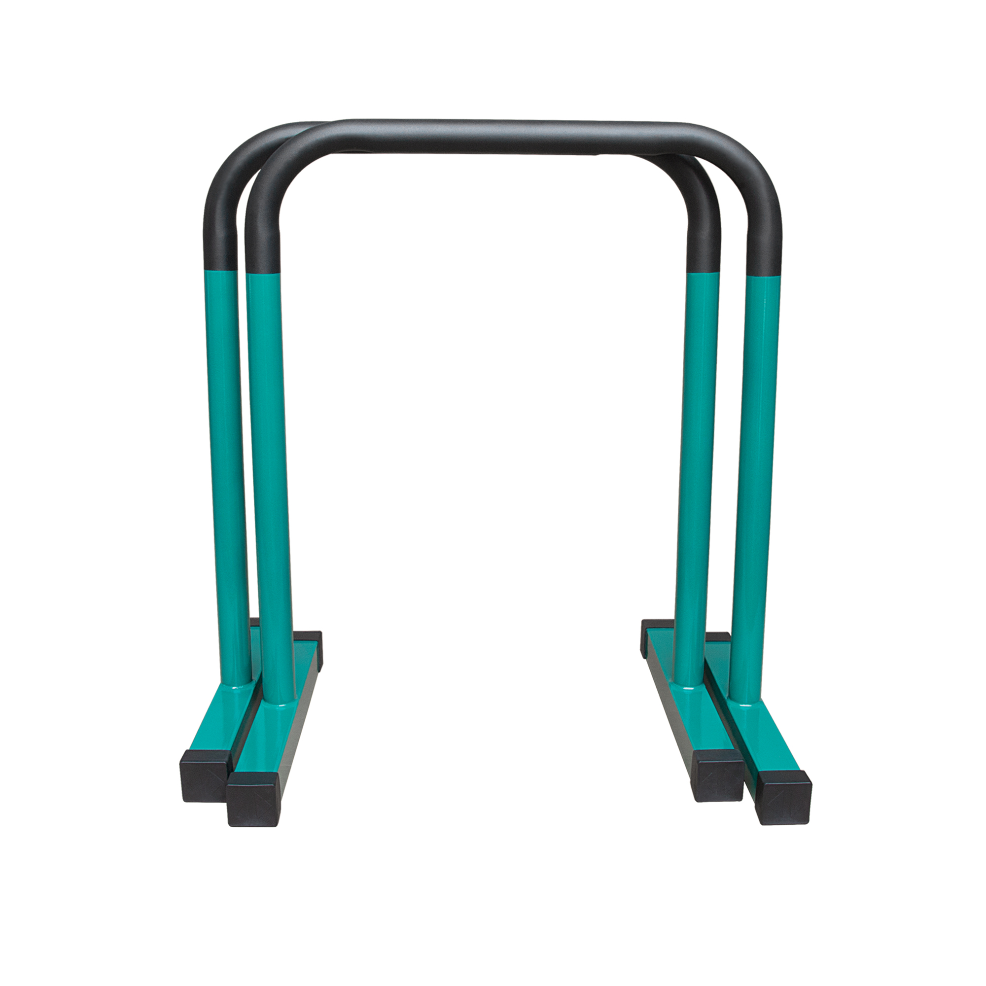 Xà kép Parallettes Dip Bars cao 83cm, Pocorrys PADS-11, Màu đen chân xanh ngọc