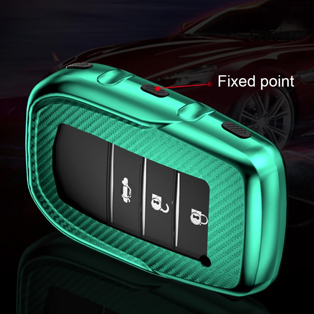 TOYOTA Vỏ Bảo Vệ Chìa Khóa Xe Hơi Toyota Corolla Camry Bằng Sợi Carbon