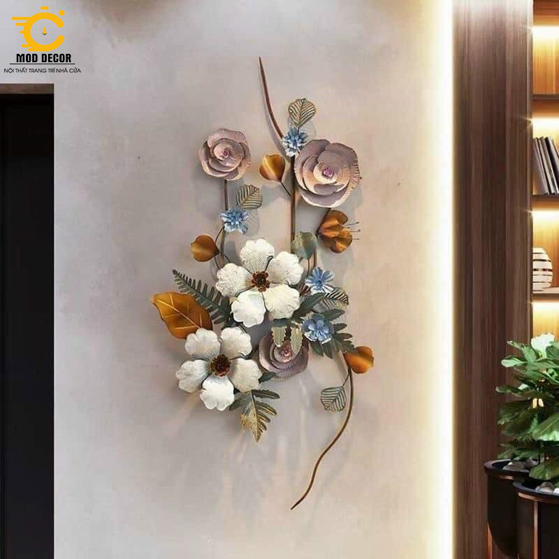 Tranh sắt treo tường trang trí MOD Decor, phong cách Bắc Âu nghệ thuật Lianzhang JJT mã 389