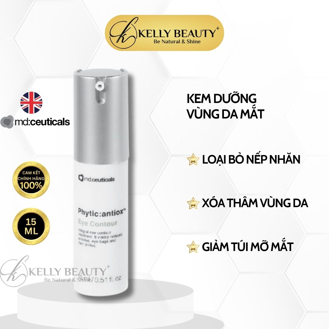 Kem Xóa Bọng Mỡ, Quầng Thâm Mắt PHYTIC: ANTIOX Eye Contour - MD:Ceuticals | Kelly Beauty