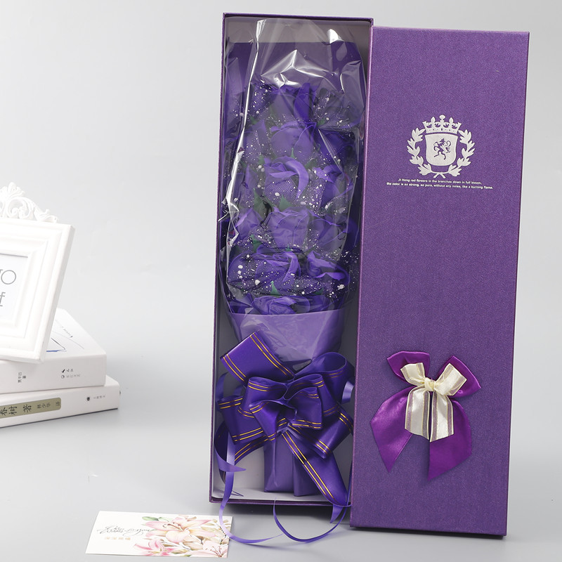 Bó Hoa Hồng 18 Bông Có Hộp Đựng Sang Trọng 48x15x8cm