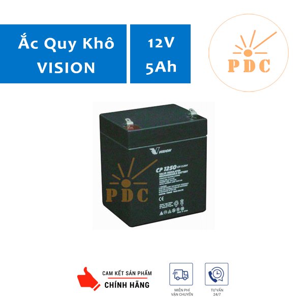 Ắc quy Vision CP1250 12V 5Ah -