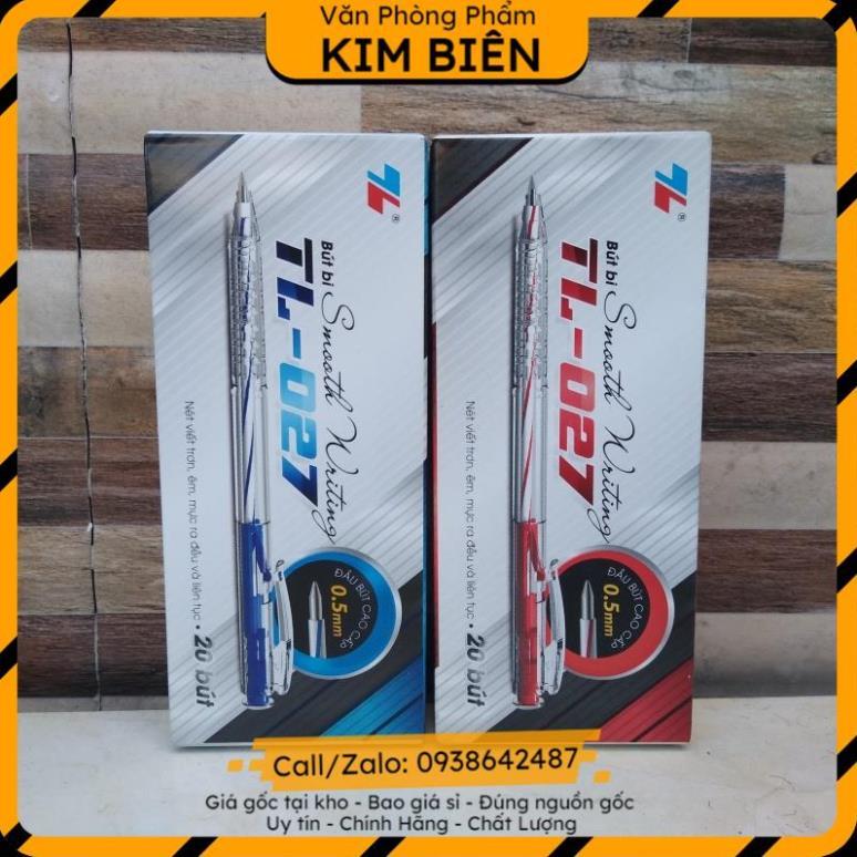 ️sỉ vpp,sẵn hàng️ Bút bi TL-027 hộp 20 bút hàng chuẩn - VPP Kim Biên