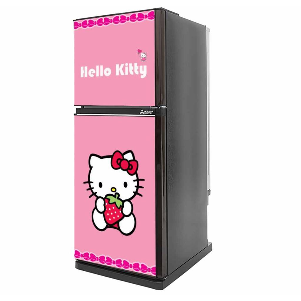 Decal trang trí tủ lạnh mẫu hello kitty 3