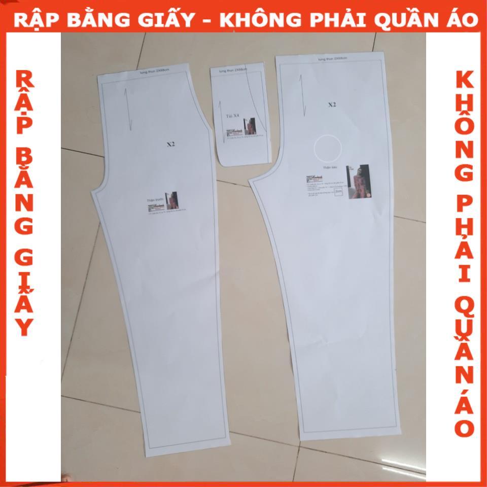 Rập giấy may quần mặc áo dài cách tân 3cm (BẢN VẼ)