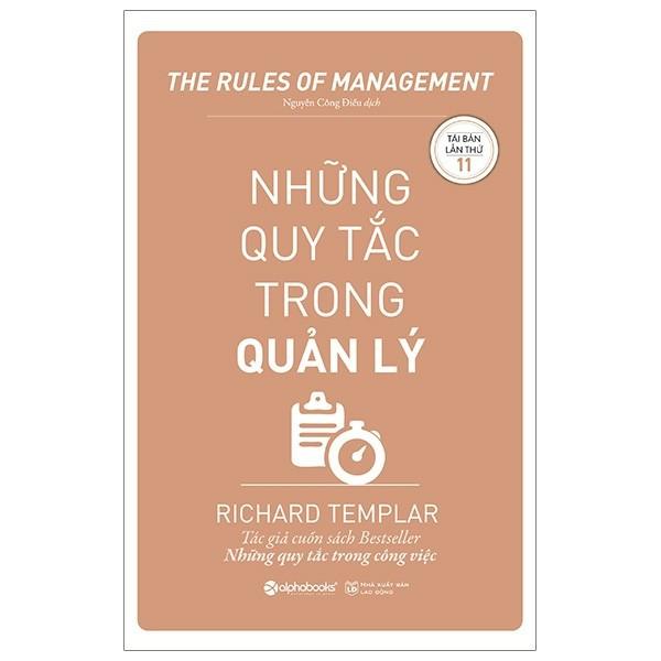 Sách - Những quy tắc trong quản lý (Tái bản 2019)