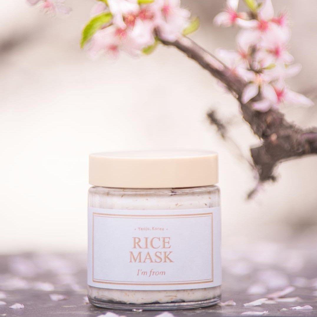 Mặt Nạ Dưỡng Trắng Da Chiết Xuất Từ Gạo I'm From Rice Mask 110g + Tặng Kèm 1 Băng Đô Tai Mèo Xinh Xắn
