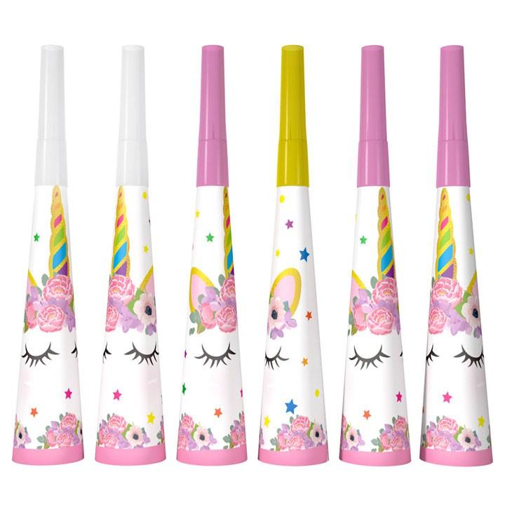 Set 16 món để bàn tiệc sinh nhật 6 người hình Unicorn lung linh cho bé – PA004