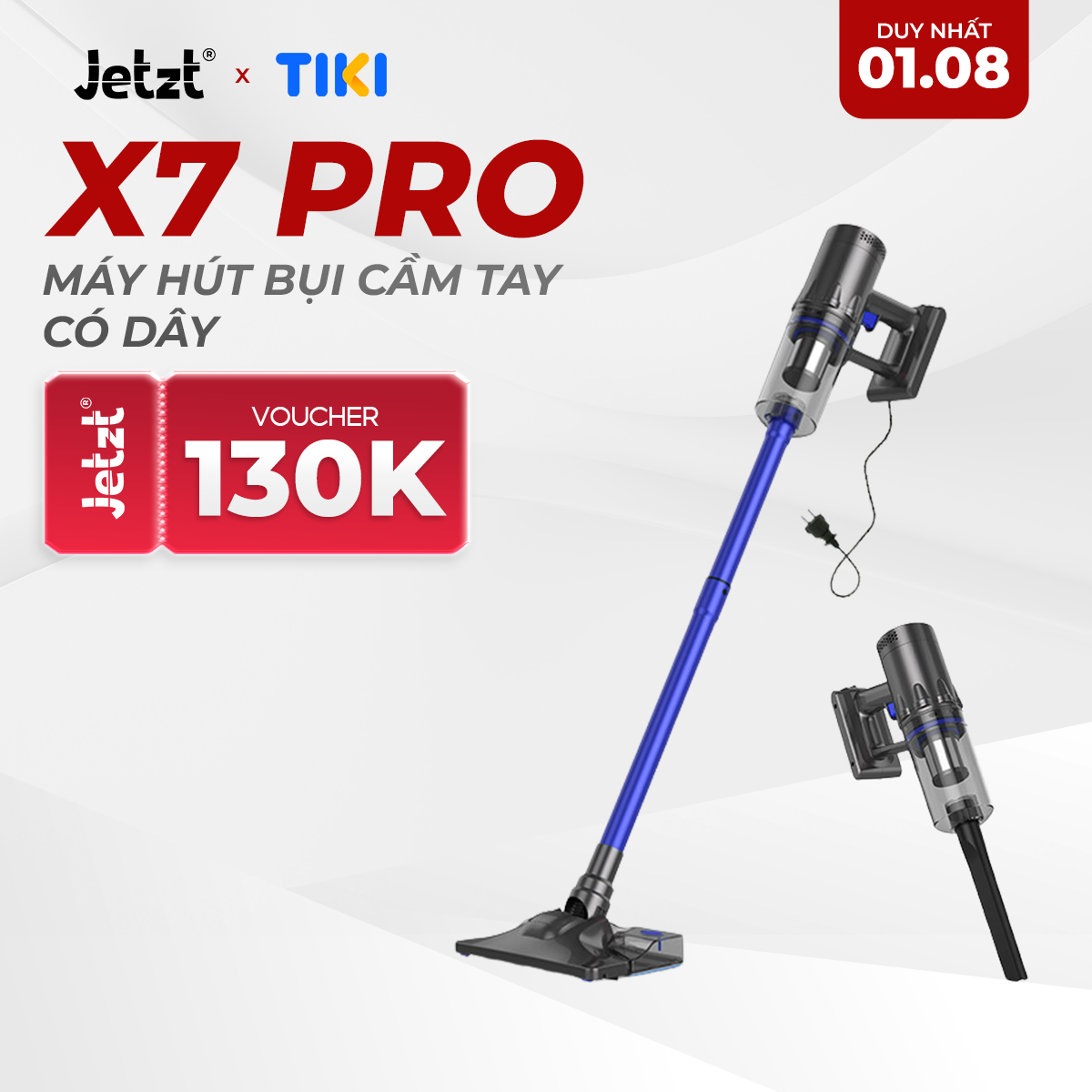 Máy hút bụi cầm tay có dây thế hệ mới JETZT X7 hàng chính hãng