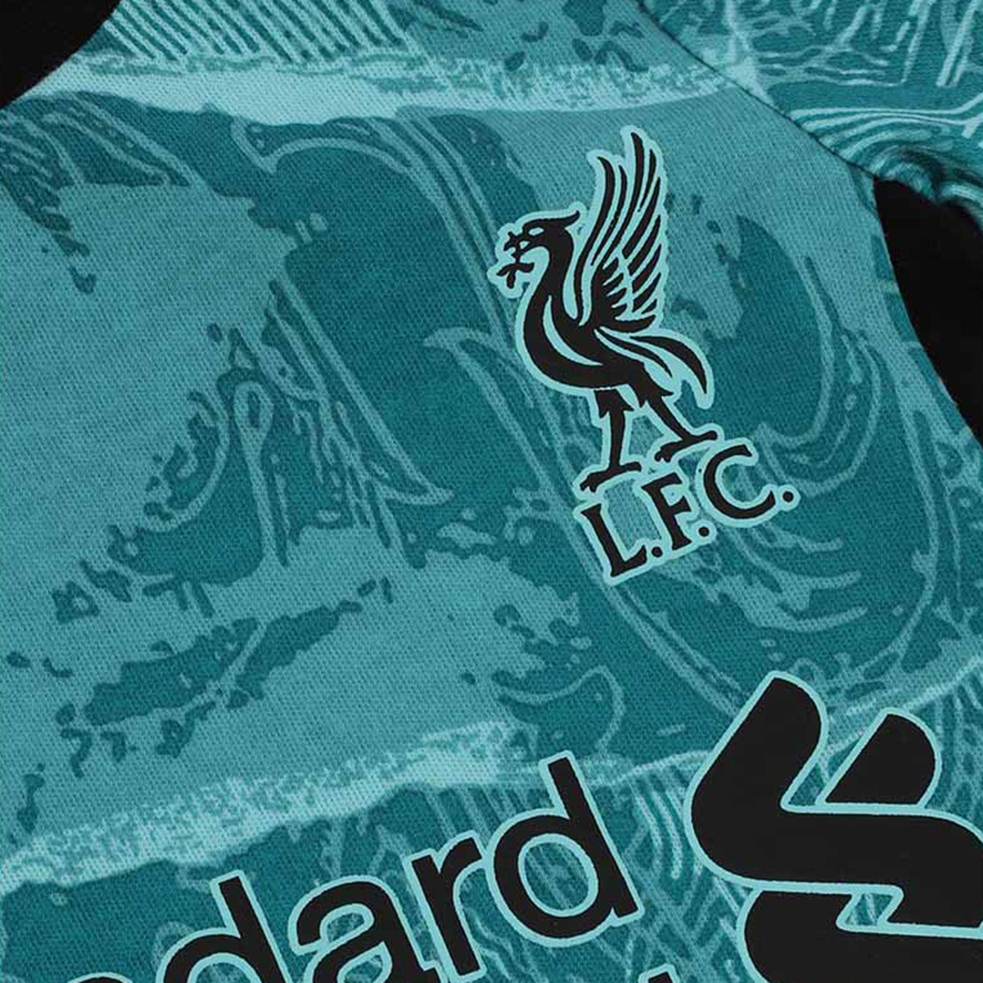 Set quần áo trẻ em Lfc 20/21 Away Kit - Teal - Liverpool Fc - A15385