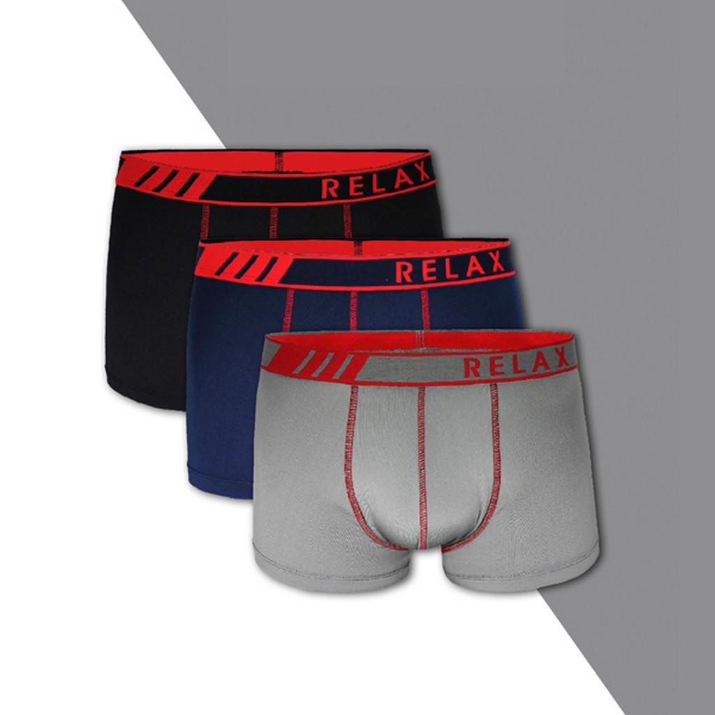 Quần lót nam boxer RLTK025 quần sịp nam thoáng mát mềm mại cao cấp, co giãn tốt, ôm gọn - RELAX