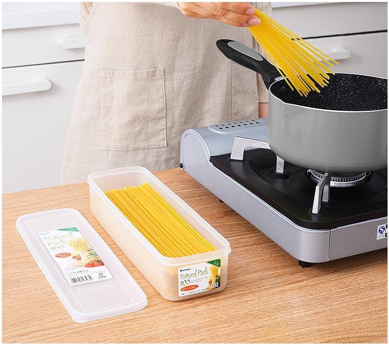 Hộp bảo quản thực phẩm chữ nhật, nắp mềm 1100ml