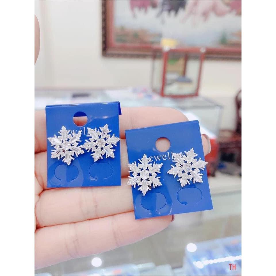 BÔNG TAI HOA TUYẾT MẪU MỚI