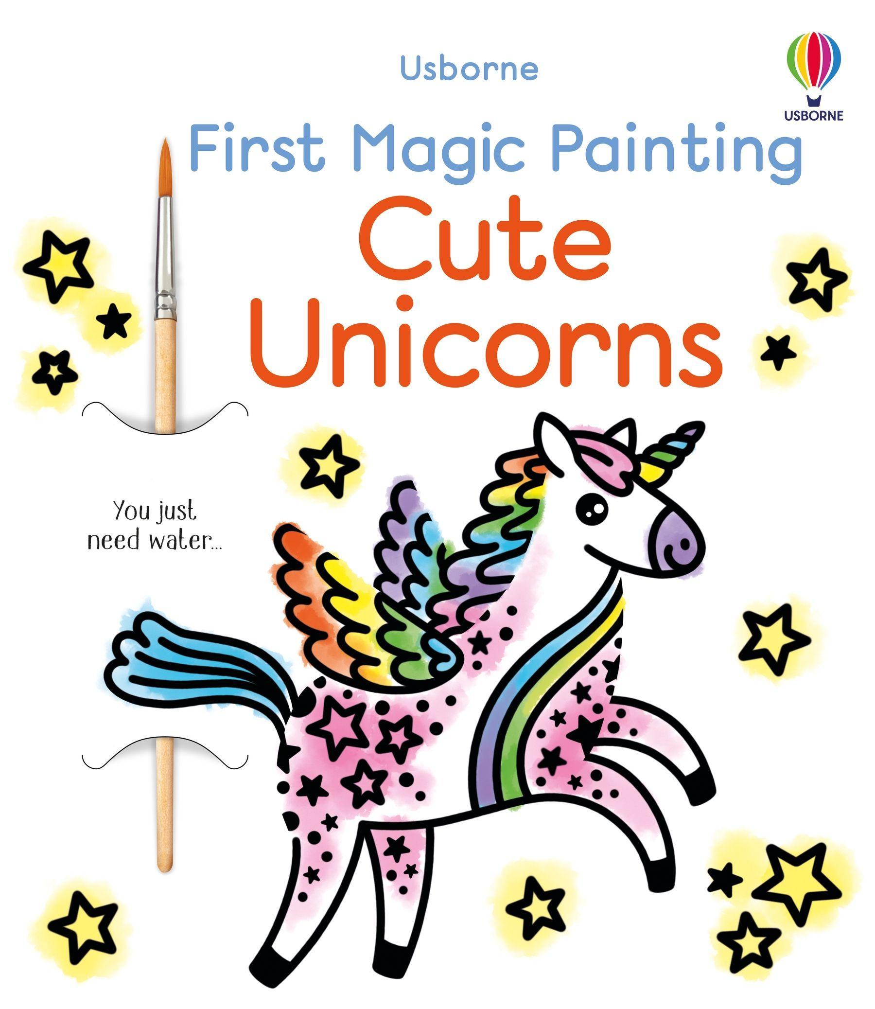 Sách ngoại văn: First Magic Painting Cute Unicorns