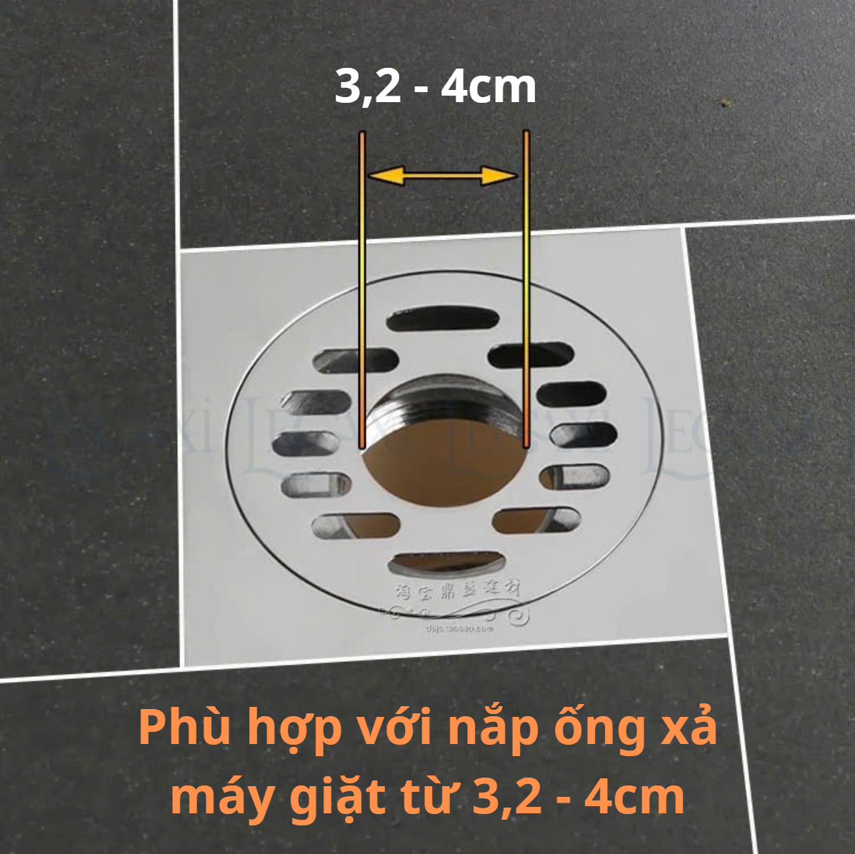Đầu Nối Thoát Nước, Ống Xả Máy Giặt, Lavabo Chậu Rửa Thoát Sàn Ngăn Mùi, Côn Trùng Chống Tràn Legaxi