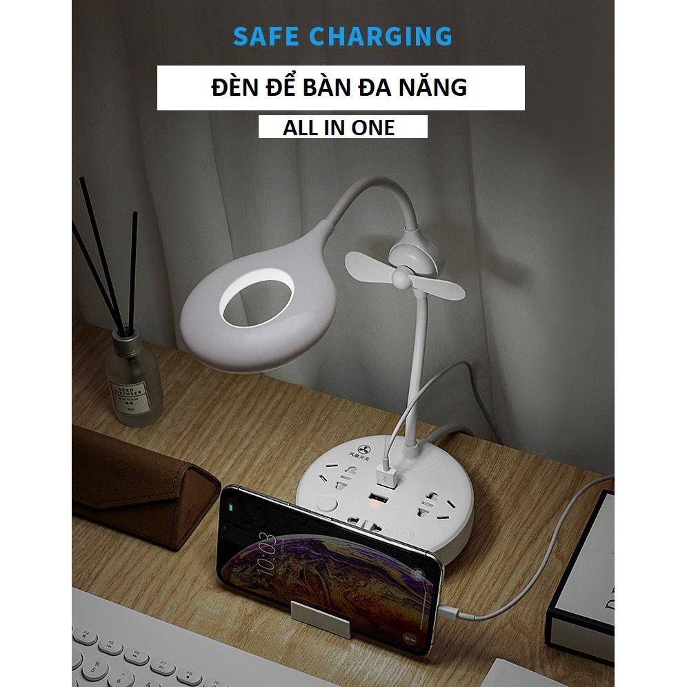 Đèn Để Bàn - Đèn Ngủ Đa Năng All in One Cao Cấp