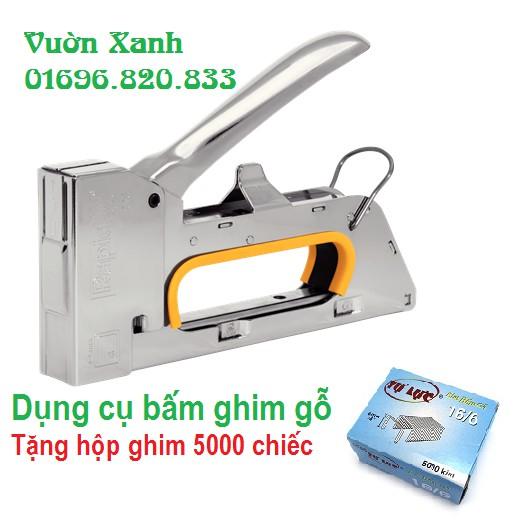 Dụng cụ bắn ghim gỗ cầm tay Rapid -Thụy Sỹ (tặng hộp ghim 13/8 5000 ghim)