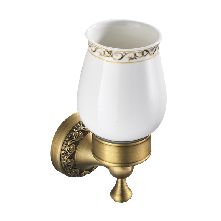 Cốc đánh răng đơn chân hoa Haduvico - PK024M