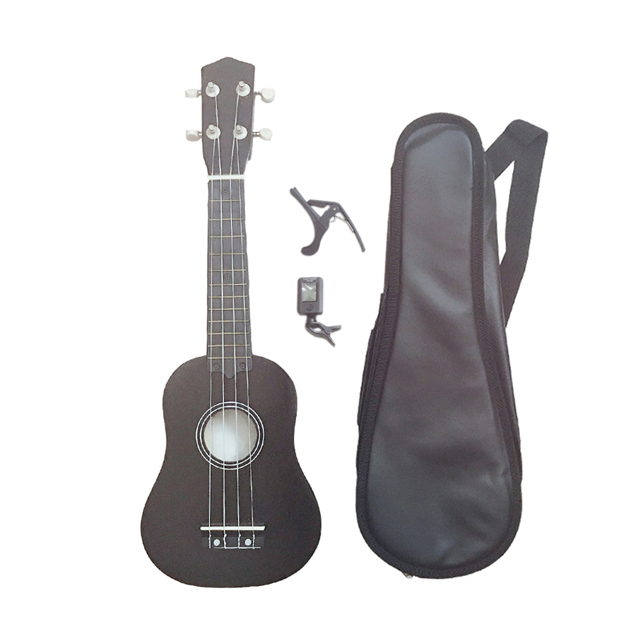 Đàn Ukulele Soprano Woim 35A15 tặng kèm bao da, capo nâng tông và máy lên dây điện tử